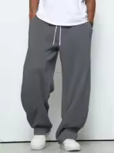 Mens Heavy Breathable Drawstring Pants