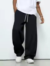 Mens Heavy Breathable Drawstring Pants